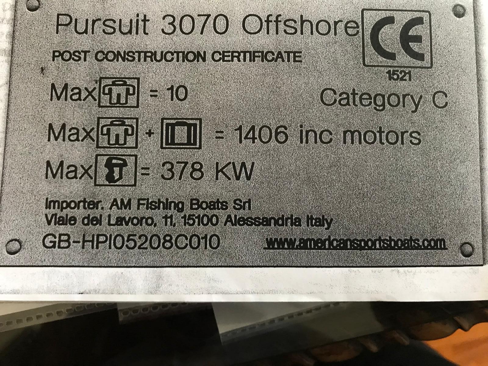 Pursuit 3070 Offshore · 2005 à vendre – Autre zone — photo 9