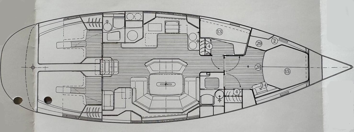 Bavaria 47 · 1994 in vendita in Atene e Golfo Saronico — foto 9