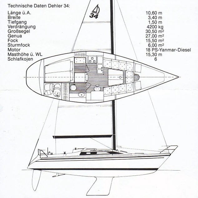 Dehler 34 · 1989 in vendita in Toscana (Livorno ed Elba) — foto 2