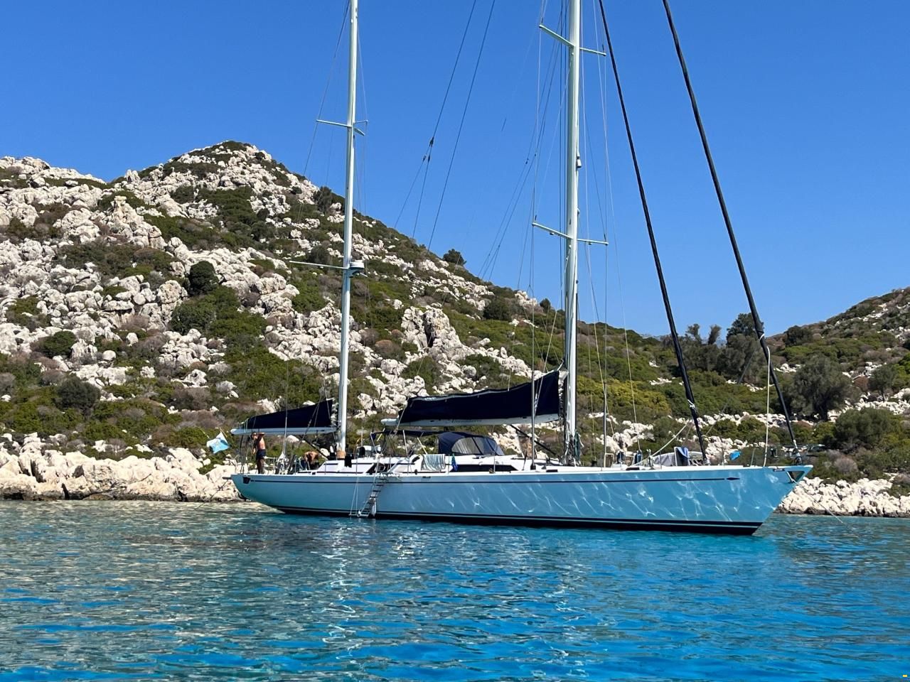 Ketch cutter rigged German Frers 82 Alum · 1991 for sale in Cyclades & Dodecanese — photo 1